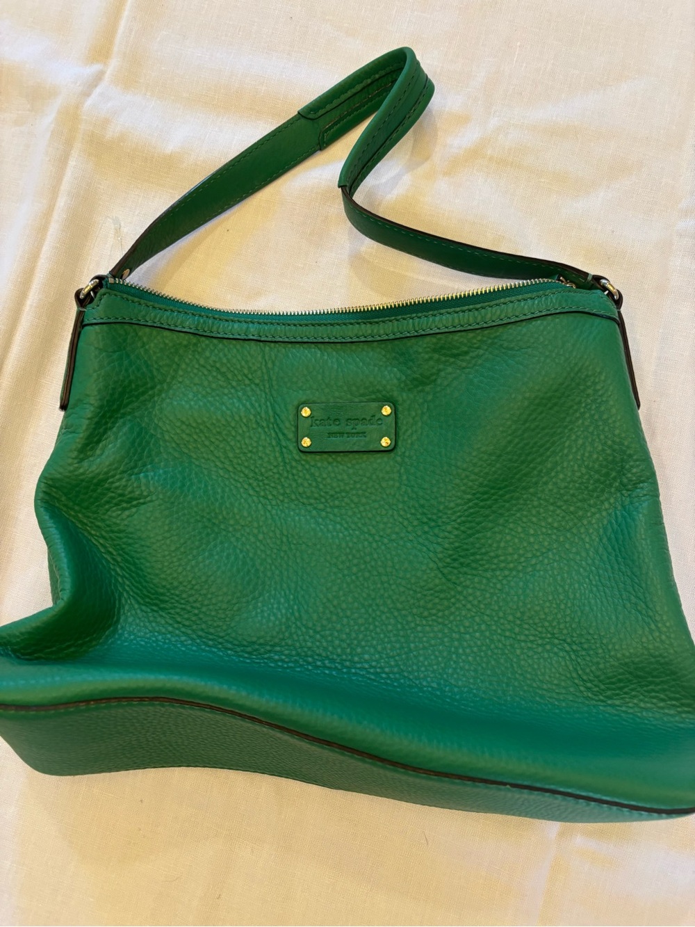 Kate Spade Green Leather Shoulder Bag